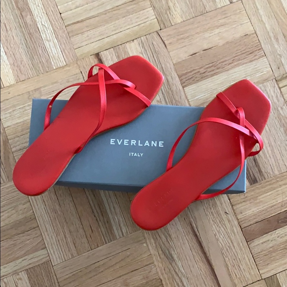 Everlane Strappy Red Sandal
